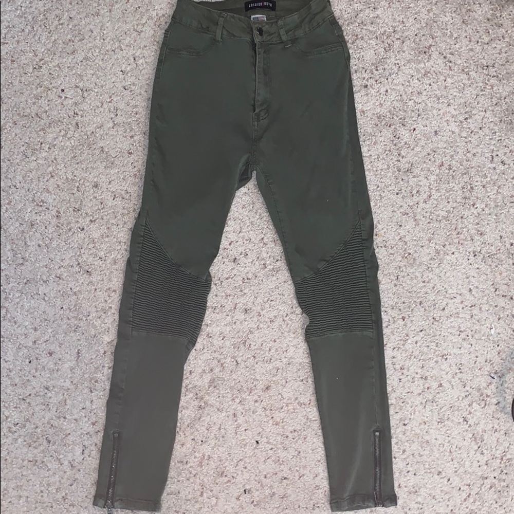 Olive green pants